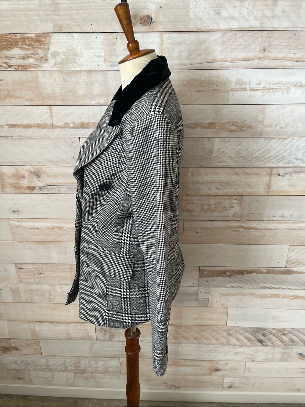 NWT Anthropologie size XS double breasted blazer in plaid by Avec Les Filles - Picture 6 of 13